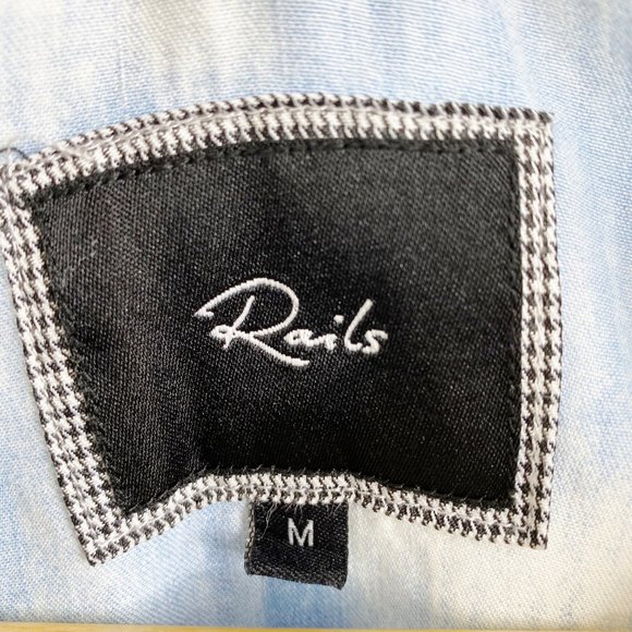 Rails Fiona Chambray Sleeveless Shorts Romper - Picture 5 of 5